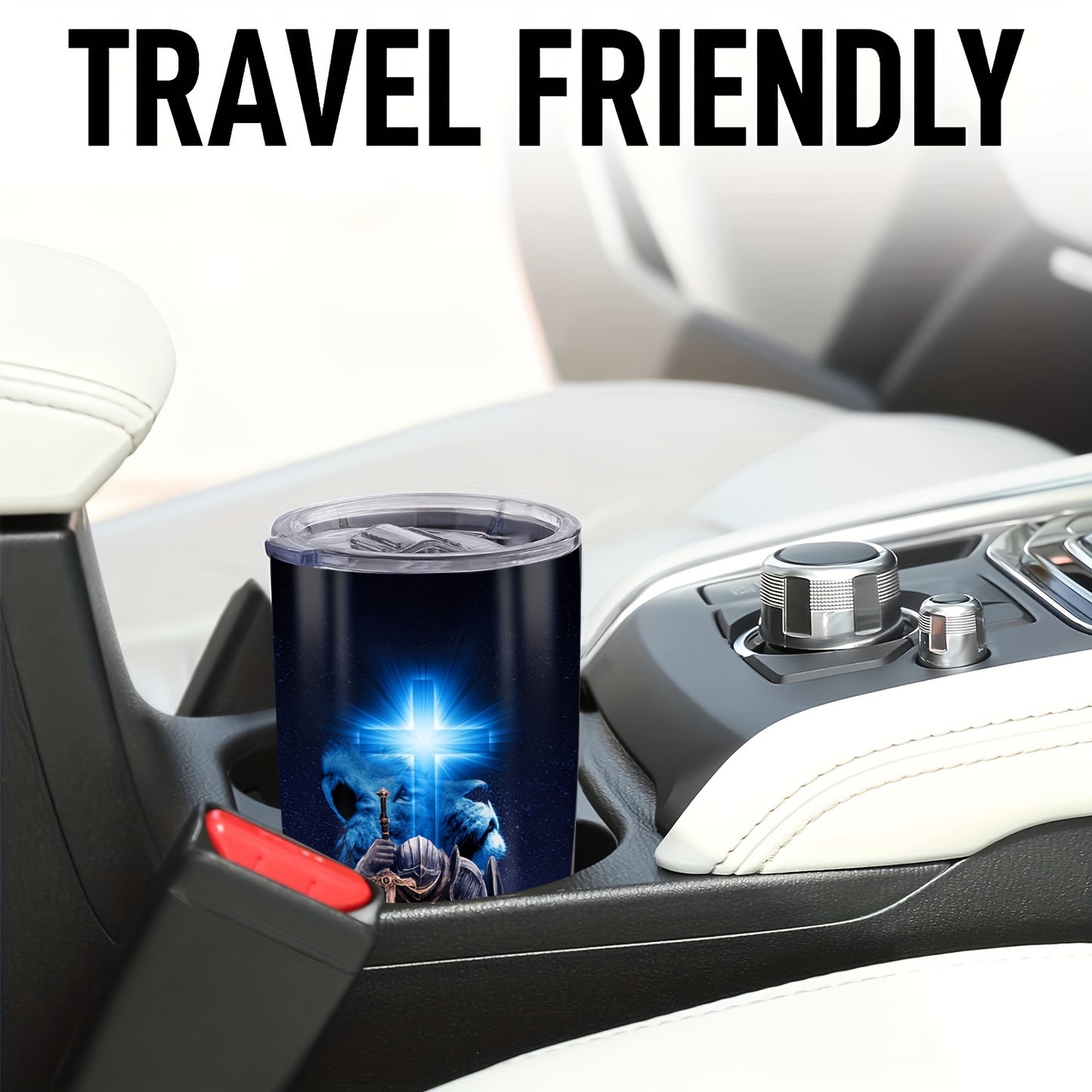 Knight & Cross Tumbler - 20oz Armor Strong Stainless Steel Insulated Cup, Adventure-Ready for Hot & Cold Drinks | Durable Outdoor & Travel Companion