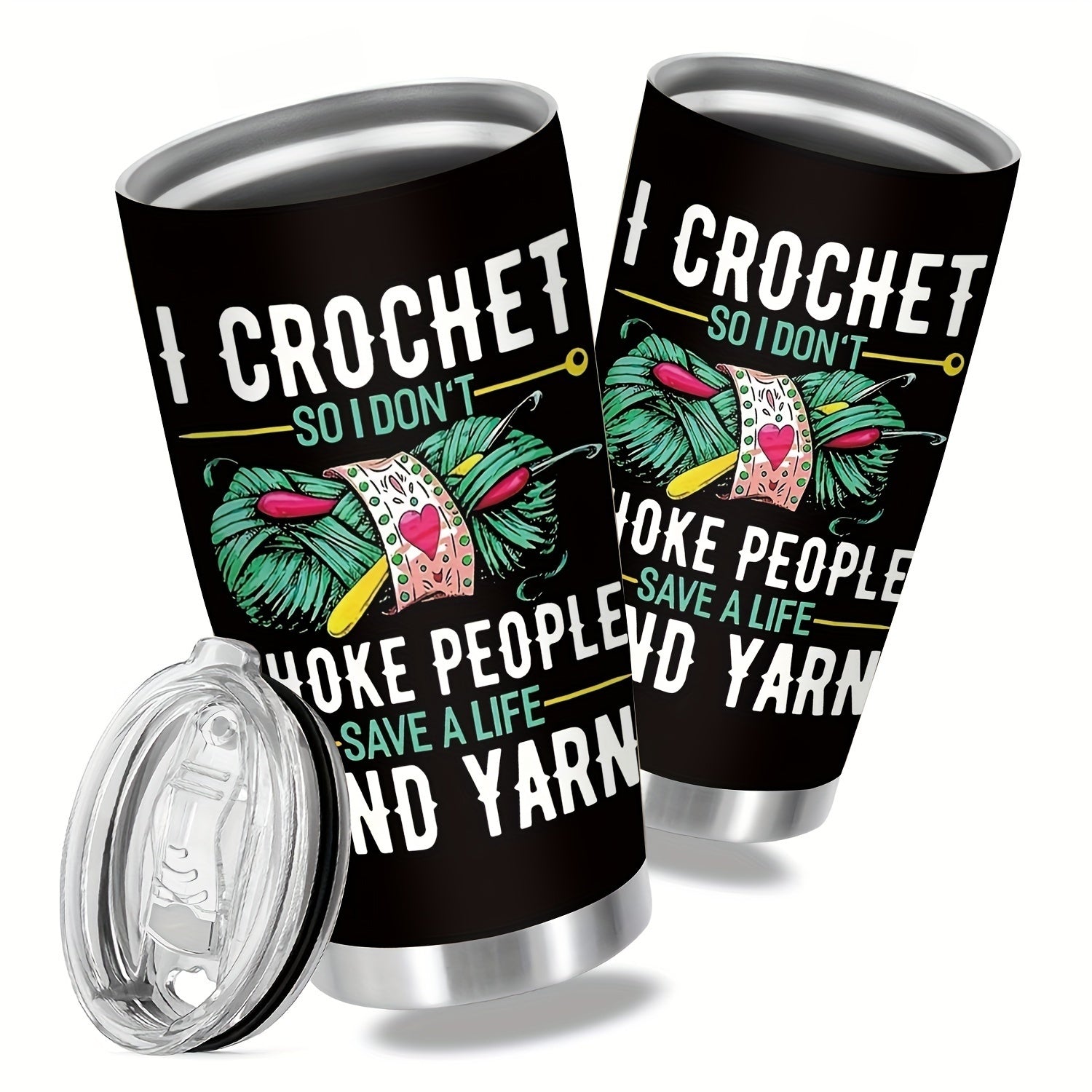 20oz Stainless Steel Vacuum Insulated Tumbler with Lid – Custom Hub Inc