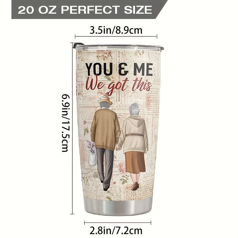 "To My Husband" Tumbler 20oz - Valentine's & Anniversary Gift from Wife | Stainless Steel Insulated Cup with Heartfelt Design