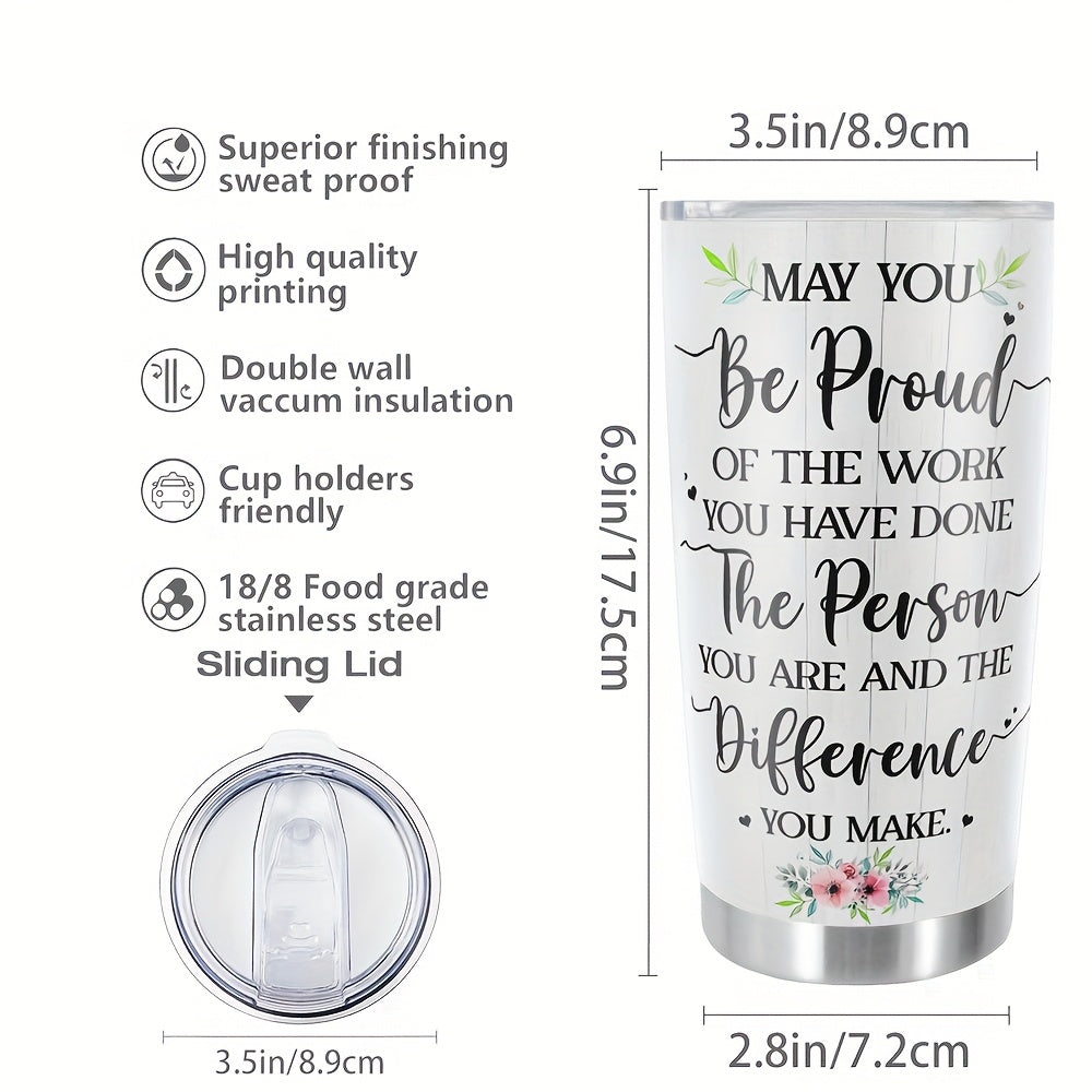 Personalized Retirement Tumbler - Custom Name & Funny Print on 20oz Insulated Stainless Steel Cup | Perfect Retirement Gift for Coworkers, Family & Friends