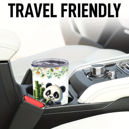 Mother's Day Gifts for Women - Cute Panda with Flowers & Butterfly Tumbler, 20oz Stainless Steel Insulated Cup, Keeps Hot/Cold | Gift for Her, Daughter, Sister, Girlfriend, Mom