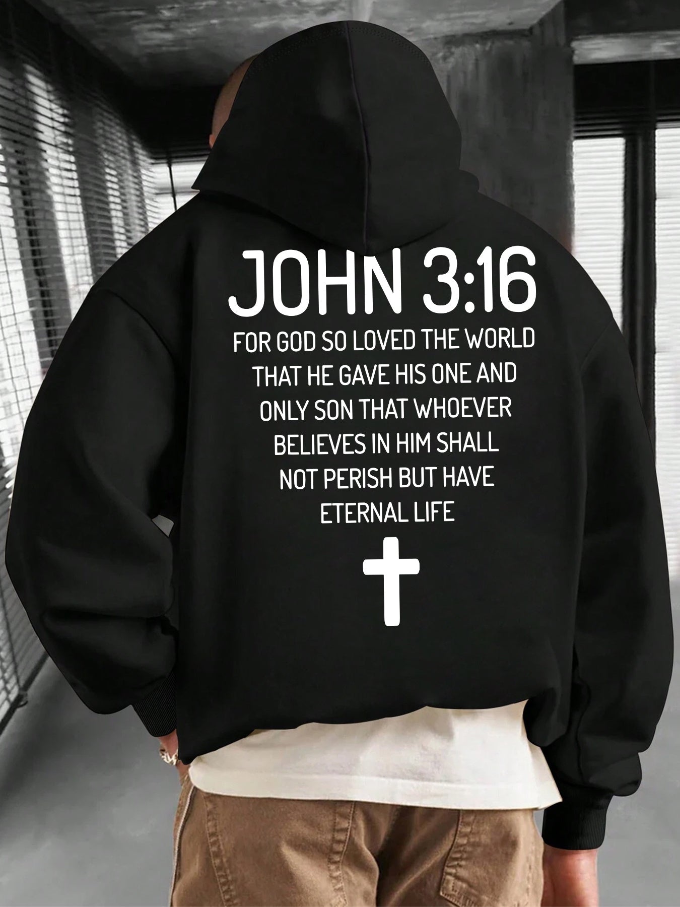 Men‘s Winter Hoodie - Statement Print Pullover with Hood, Warm Fleece Lining & Kangaroo Pocket | Cold Weather Essential & Casual Streetwear
