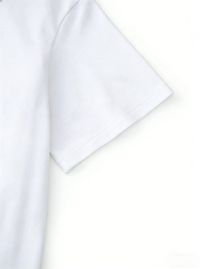 Minimalist Short Sleeve T-Shirt for Men Streetwear Trend Graphic Print Casual Crew Neck Tee Shirts Tops