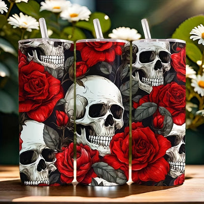 Stylish Insulated Tumbler 20oz - Stainless Steel Travel Mug with Lid, Keeps Drinks Hot & Cold - Perfect for Home, Travel, Office & Outdoor - Gift for Mom, Sister, Best Friend