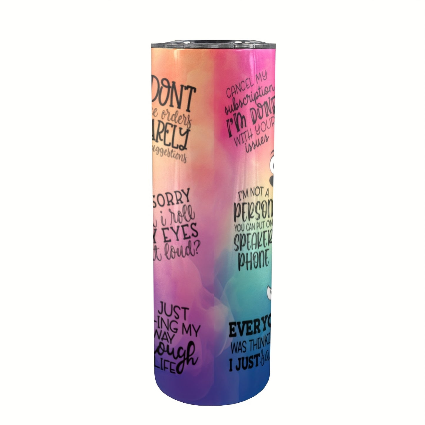 Sarcastic Skinny Tumbler Gift - 20oz Slim Design Stainless Steel Insulated Cup, Perfect Fit for Car, Travel & Office | Funny Coffee Mug for Friends, Him, Her