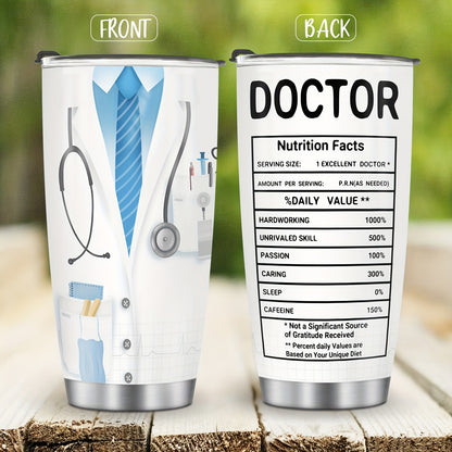 Doctor Gift Tumbler 20oz - Travel Coffee Mug for Men & Women | Appreciation, Graduation, Retirement Present for Doctor & Medical Student