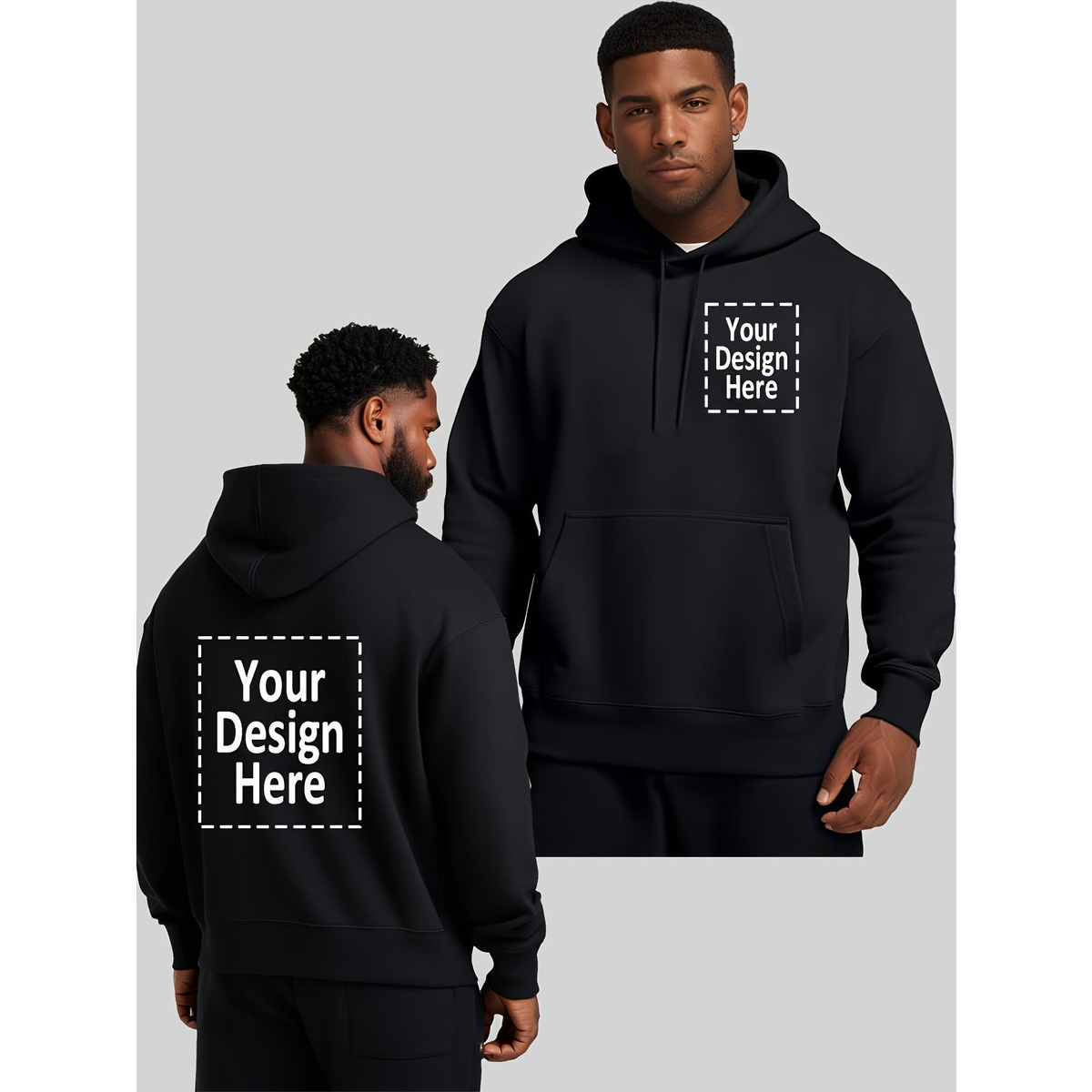 Custom Hoodie for Men – Personalized Photo & Text Hoodie