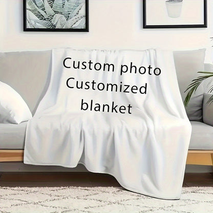 Custom Photo Collage Flannel Blanket - Personalized with 1 to 5 Pictures, Heartwarming Gift for Family, Couples, Christmas & Special Occasions