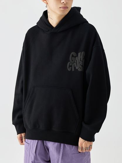Men's Sport Streetwear Trend Hoodie - Fashion Letter Graphic Print, Casual Hooded Sweatshirt