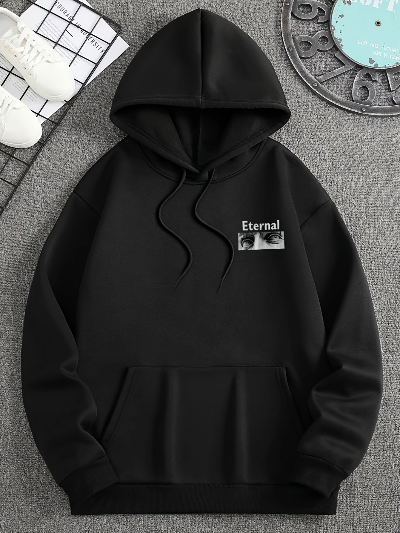 Men‘s 1997 Legacy Hoodie - Motivational Print & Sporty Silhouette, Vintage Inspired Street Style Hooded Sweatshirt