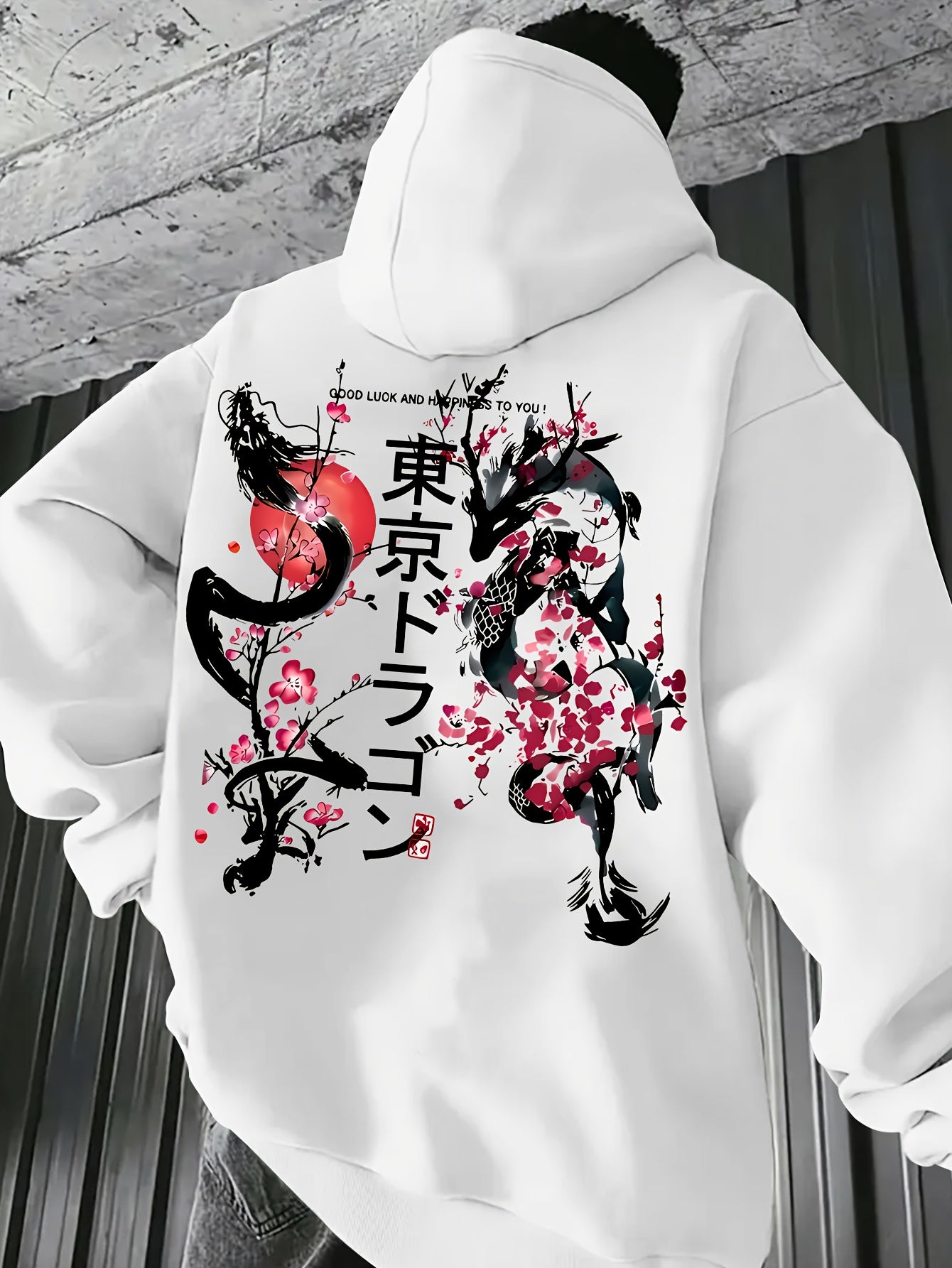Loose Fit Streetwear Hoodie for Men - Oversized Long Sleeve Pullover, Essential Urban Layer for Casual & Trendy Looks