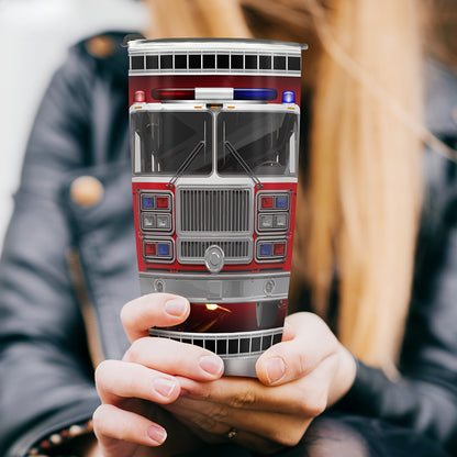 For Our Heroes Tumbler - 20oz Insulated Firefighter Travel Mug, A Badge of Honor & Daily Essential, Ultimate Gift for Firemen & Sons