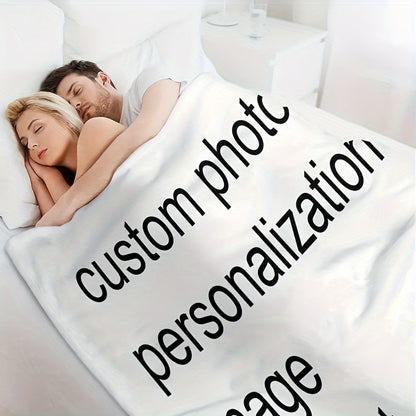 Custom Photo Flannel Blanket | HD Print, Ultra-Soft Throw Blankets All-Season