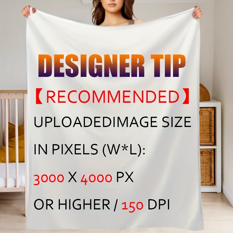 Personalized Photo Flannel Blanket - Custom Picture Keepsake, Machine Washable & Ultra-Soft, Perfect Gift for Birthday, Anniversary & Christmas