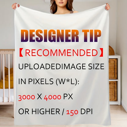 Personalized Photo Flannel Blanket - Custom Picture Keepsake, Machine Washable & Ultra-Soft, Perfect Gift for Birthday, Anniversary & Christmas