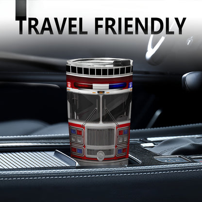 For Our Heroes Tumbler - 20oz Insulated Firefighter Travel Mug, A Badge of Honor & Daily Essential, Ultimate Gift for Firemen & Sons