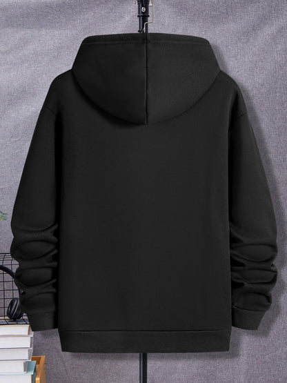 Men's Angler Hoodie - Fishing & Outdoor Graphic Print Pullover | Lightweight Spring/Autumn Layer with Kangaroo Pocket