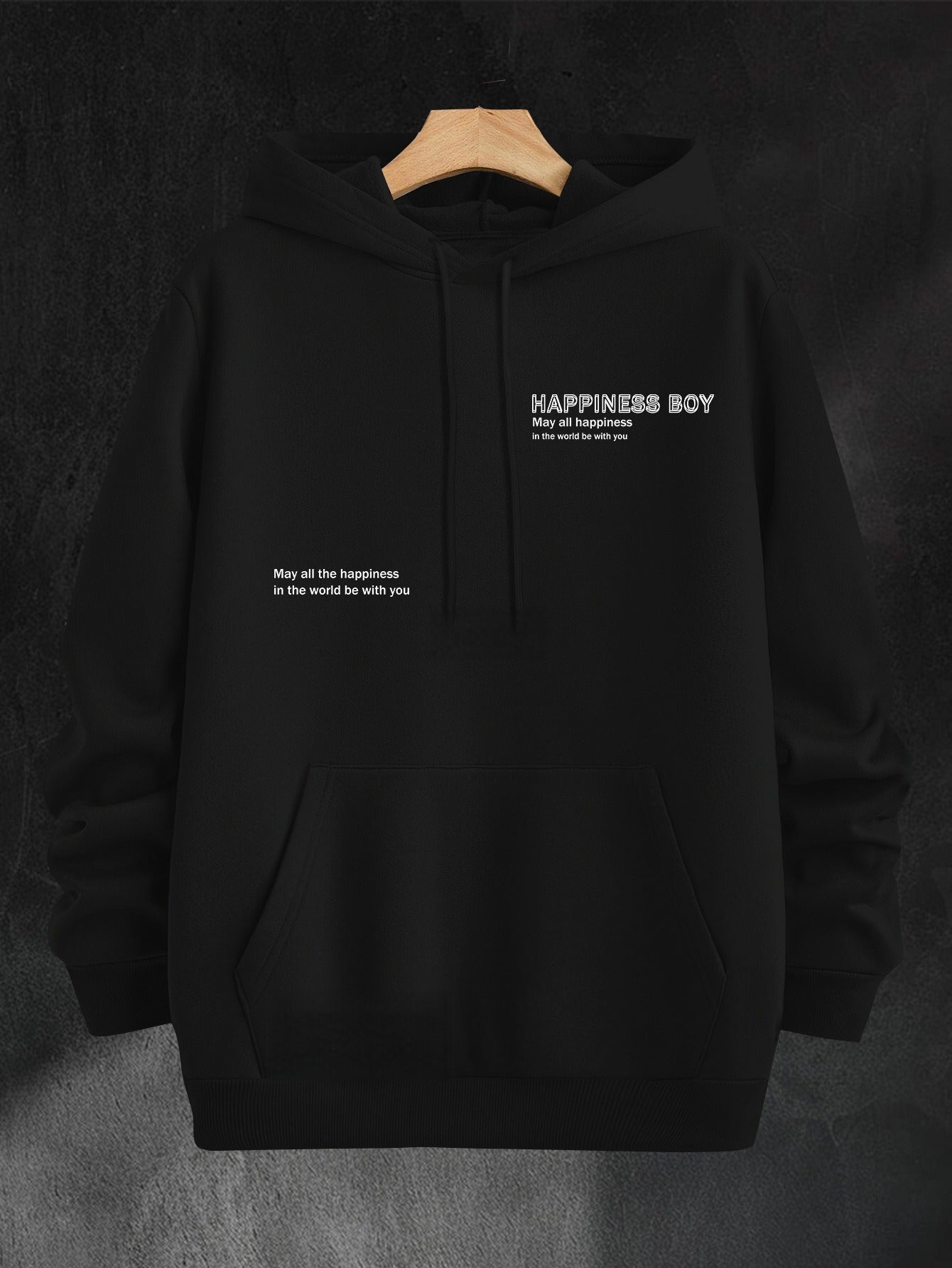 Men's Hooded Sweatshirt with Fleece Lining - Kangaroo Pocket, Drawstring Adjustable Hood, Casual Warm Pullover