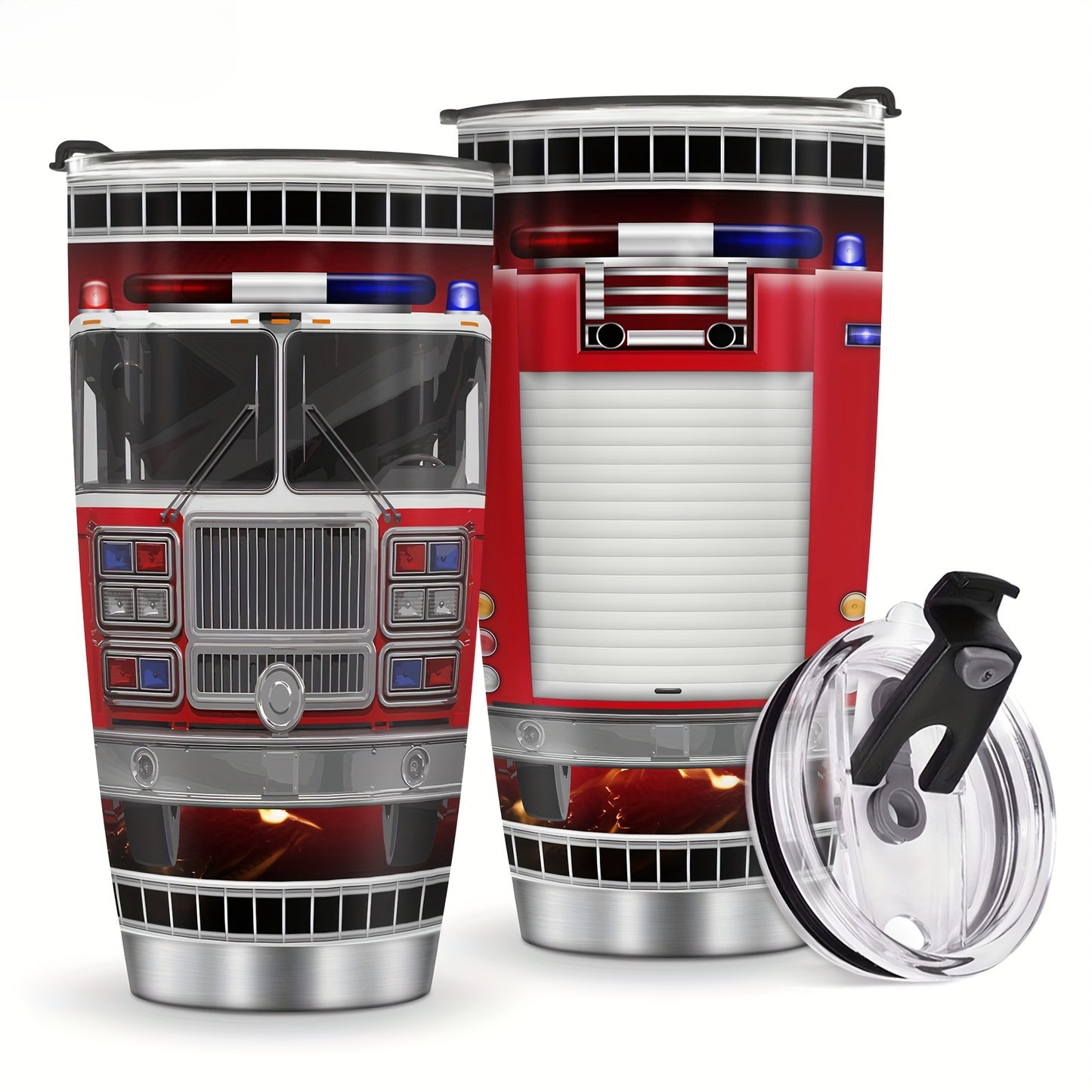 For Our Heroes Tumbler - 20oz Insulated Firefighter Travel Mug, A Badge of Honor & Daily Essential, Ultimate Gift for Firemen & Sons
