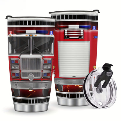 For Our Heroes Tumbler - 20oz Insulated Firefighter Travel Mug, A Badge of Honor & Daily Essential, Ultimate Gift for Firemen & Sons