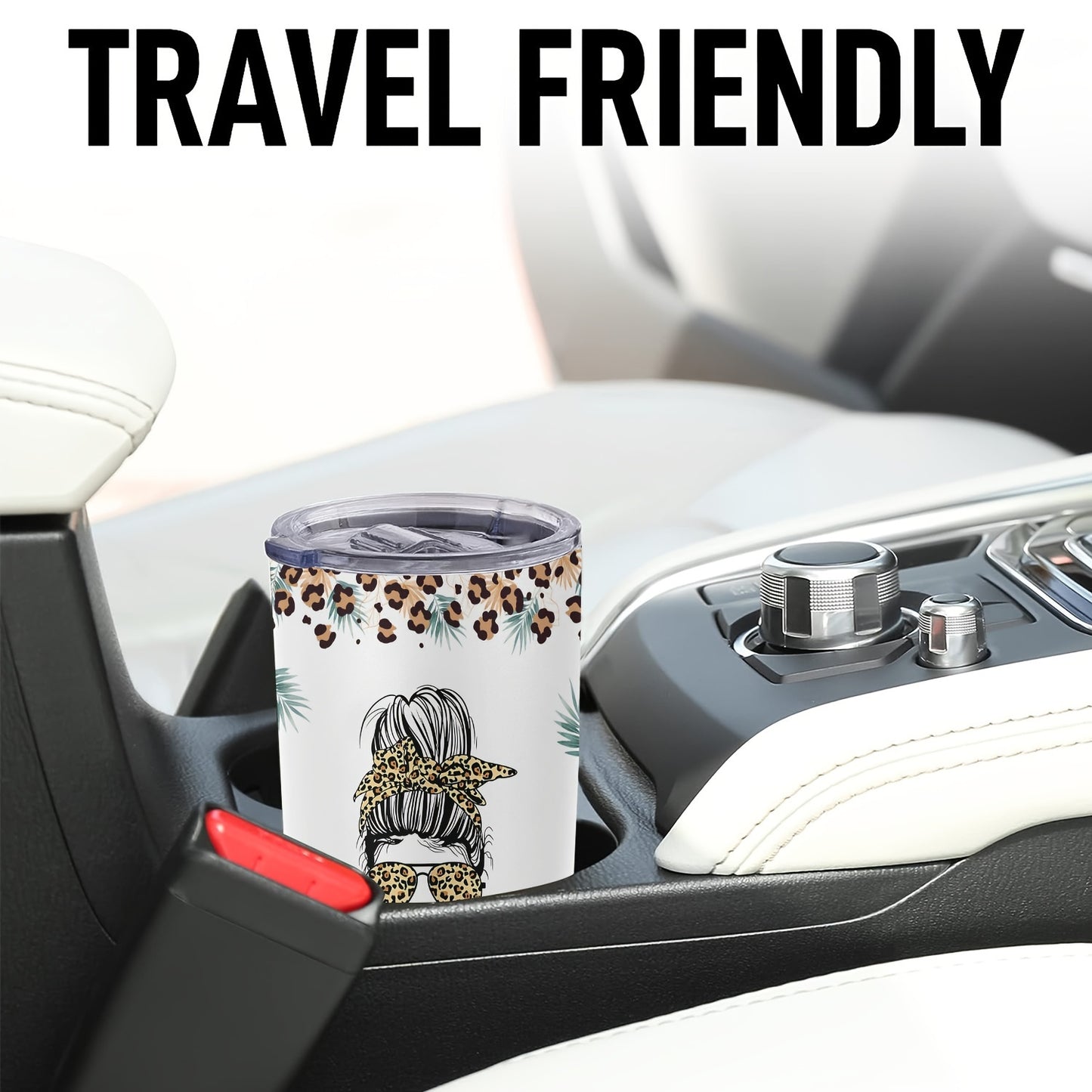 "Just a Girl Who Loves Coffee" 20oz Funny Tumbler - Double Wall Vacuum Insulated Stainless Steel Travel Mug | Cute Gift for Women, Daughters, Friends & Coffee Lovers