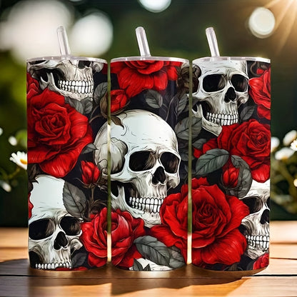 Stylish Insulated Tumbler 20oz - Stainless Steel Travel Mug with Lid, Keeps Drinks Hot & Cold - Perfect for Home, Travel, Office & Outdoor - Gift for Mom, Sister, Best Friend