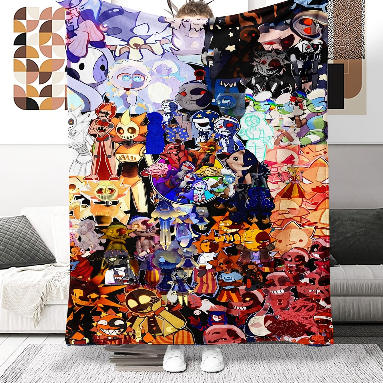 Anime Blanket - Character Print, All-Season Machine Washable Fleece, Ultimate Gift for Anime Fans, Otaku Culture Throw