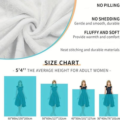 Ama Fille French Love Quote Flannel Throw Blanket - Heart Design in Light Brown, Soft Polyester All-Season Blanket - A Treasured Gift for Daughters, Romantic & Modern Sofa Décor, Machine Washable