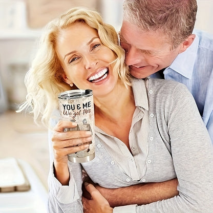 "To My Husband" Tumbler 20oz - Valentine's & Anniversary Gift from Wife | Stainless Steel Insulated Cup with Heartfelt Design