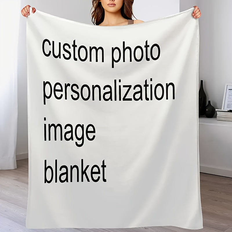 Custom Photo Flannel Blanket | HD Print, Ultra-Soft Throw Blankets All-Season