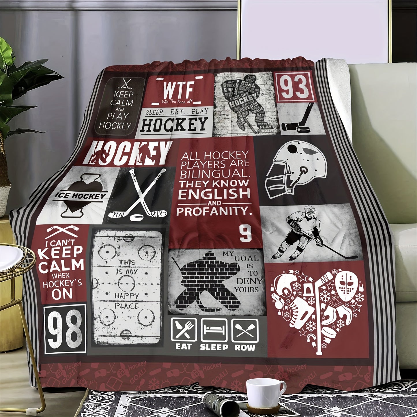 Geometric Ball Print Flannel Blanket - Modern Abstract Sphere Design, Ultra Soft & Warm All-Season Throw for Sofa, Dorm, Camping, Cozy Gift