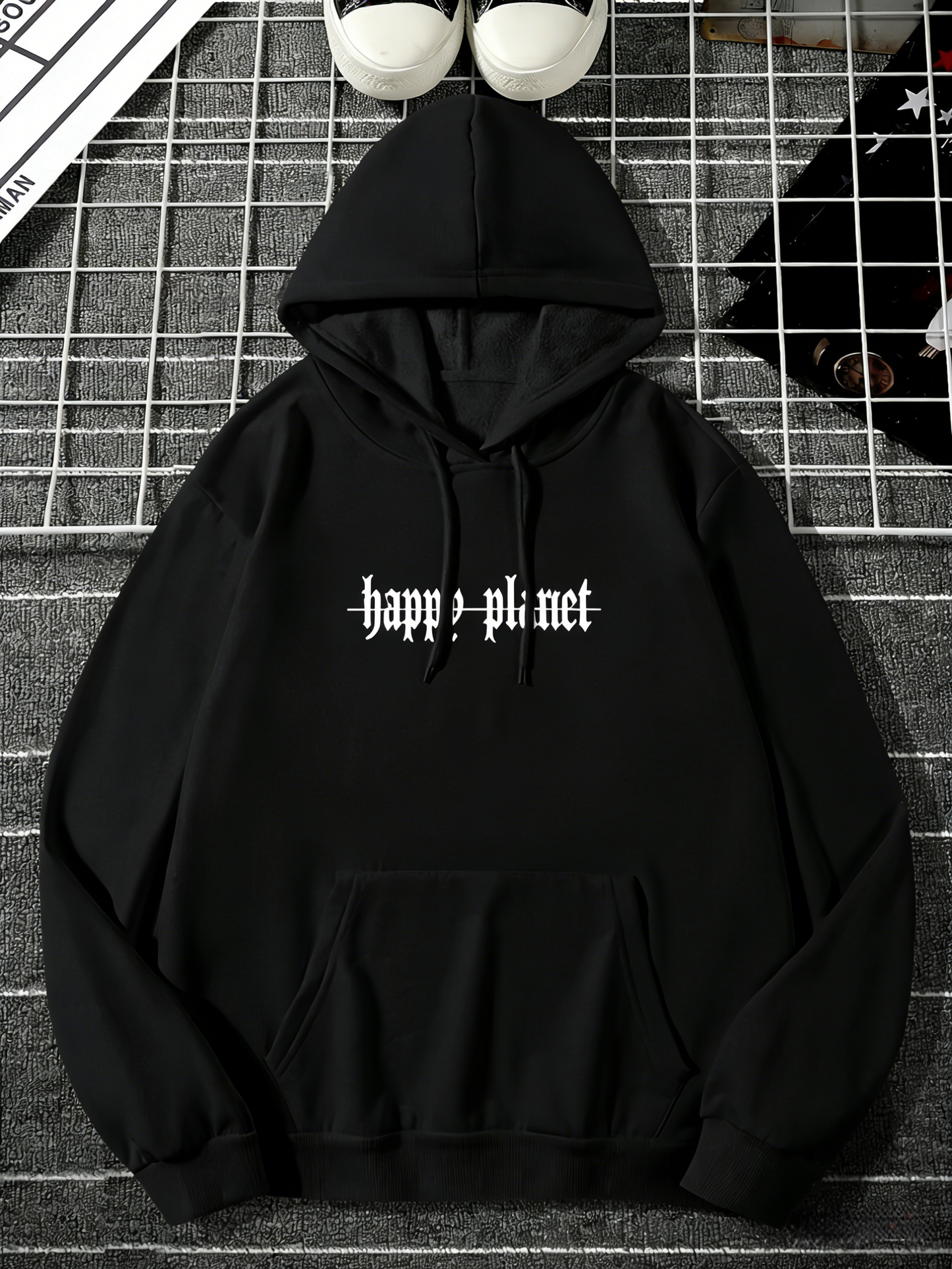 Men's Dove of Peace Hoodie | Geometric Line Art Pullover, Symbolic Streetwear Trend Hooded Sweatshirt Top with Pocket