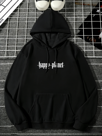 Men's Dove of Peace Hoodie | Geometric Line Art Pullover, Symbolic Streetwear Trend Hooded Sweatshirt Top with Pocket