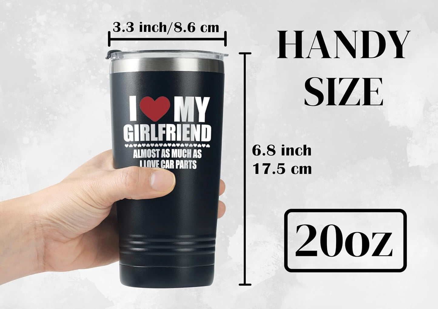 Premium Car Enthusiast Tumbler - 20oz Vacuum Insulated Stainless Steel Travel Mug, Leakproof with Straw, Top-Tier Gift for Car Guys, Mechanics, Auto Lovers