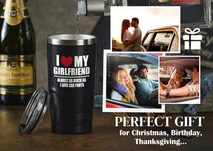 Premium Car Enthusiast Tumbler - 20oz Vacuum Insulated Stainless Steel Travel Mug, Leakproof with Straw, Top-Tier Gift for Car Guys, Mechanics, Auto Lovers