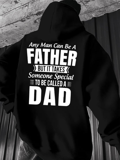 Father's Day Retro Gift Hoodie - Timeless Vintage Print, Men's Regular Fit Casual Pullover, The Perfect Tribute