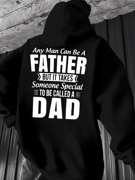 Father's Day Retro Gift Hoodie - Timeless Vintage Print, Men's Regular Fit Casual Pullover, The Perfect Tribute