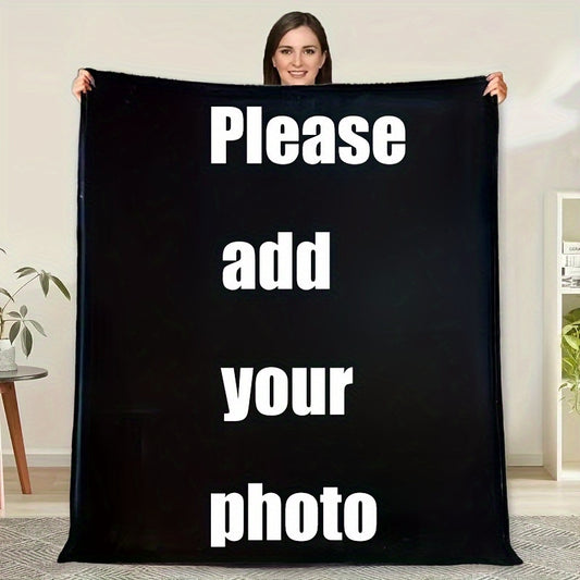 Personalized Photo Flannel Blanket - Custom Picture Keepsake, Machine Washable & Ultra-Soft, Perfect Gift for Birthday, Anniversary & Christmas