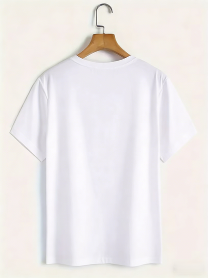Fashion Graphic Print T-Shirt for Men - Streetwear Trendy Casual Crewneck Tee Shirts Top