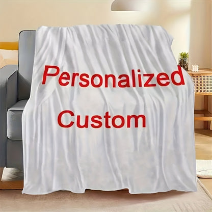 Custom Family Photo Blanket - Personalized Keepsake Throw with Your Pictures, Warm & Multi-Use, Perfect Holiday, Birthday & Anniversary Gift