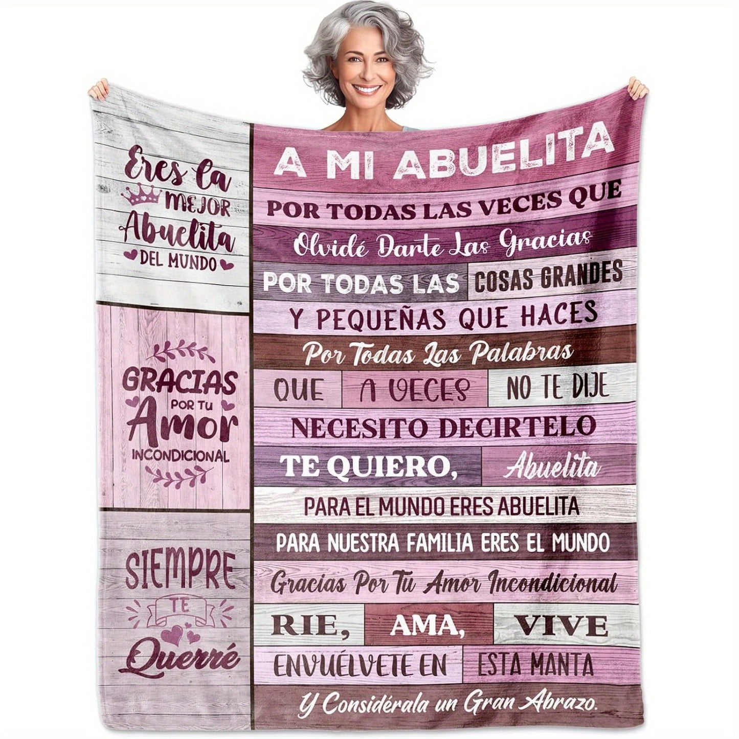 To My Dearest Grandma - An Ultra Soft Flannel Blanket for Her Sofa & TV Time | Because She Deserves the Ultimate Comfort on Her Birthday & Anniversary