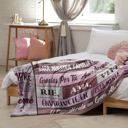 To My Dearest Grandma - An Ultra Soft Flannel Blanket for Her Sofa & TV Time | Because She Deserves the Ultimate Comfort on Her Birthday & Anniversary