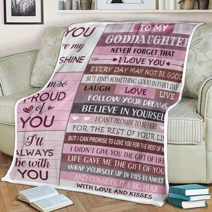 Personalized Flannel Blanket for Granddaughter - Custom Name Letter Print Throw | A Unique & Heartfelt Birthday, Christmas, or Welcome Gift