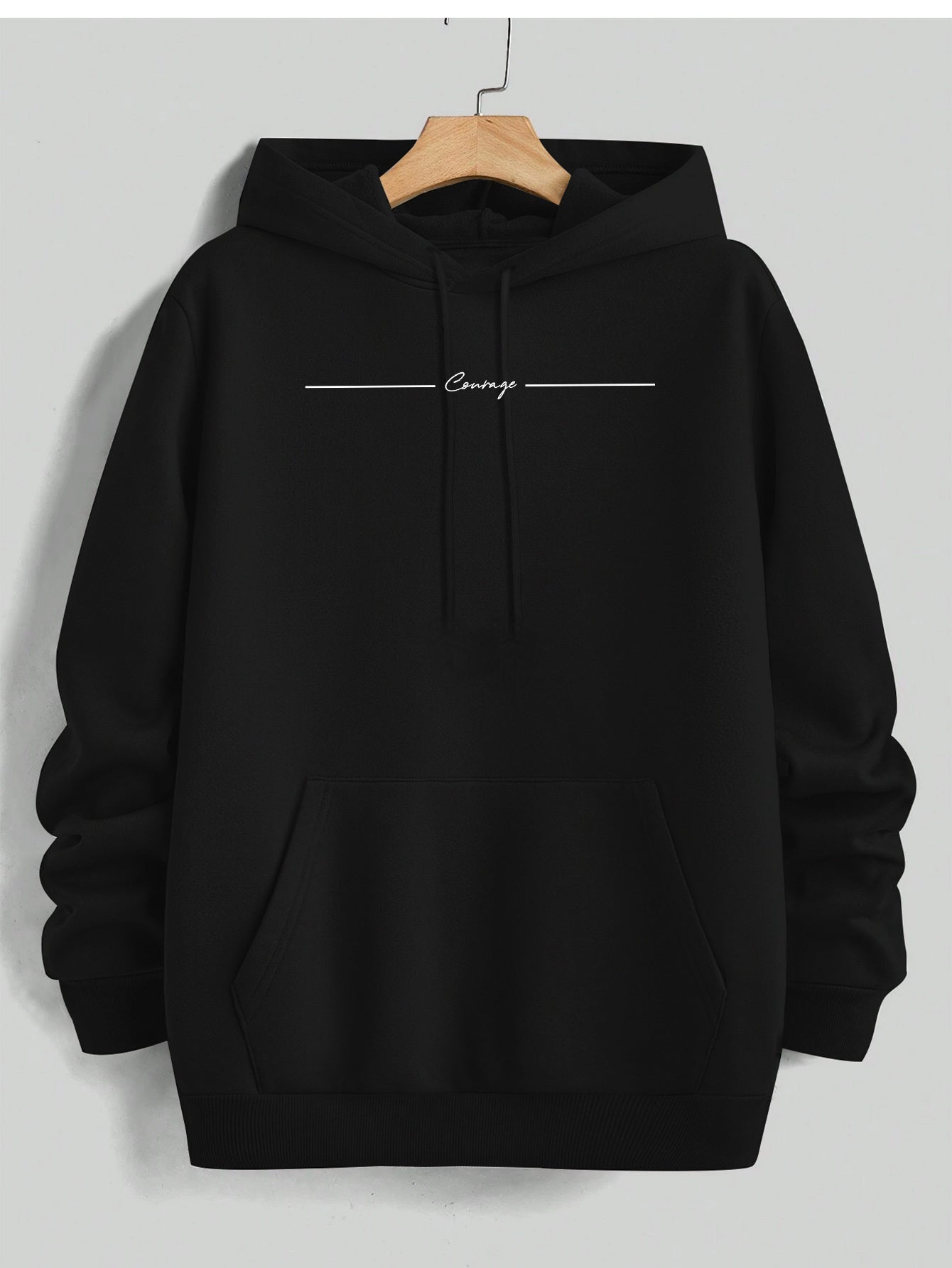 Men's Street Style Hoodie Fashion Graphic Print Long Sleeve Hooded Sweatshirt Pullover