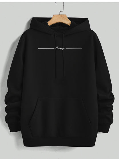 Men's Street Style Hoodie Fashion Graphic Print Long Sleeve Hooded Sweatshirt Pullover