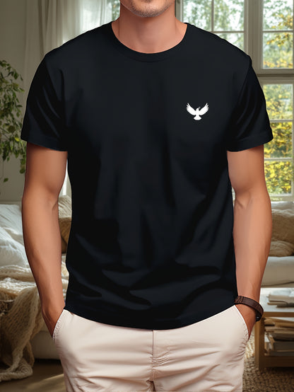 Peace Dove & Olive Branch T-Shirt for Men - Symbolic Graphic Tee Shirts Top in Soft Breathable Fabric