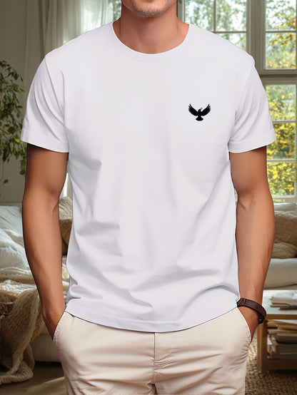 Peace Dove & Olive Branch T-Shirt for Men - Symbolic Graphic Tee Shirts Top in Soft Breathable Fabric