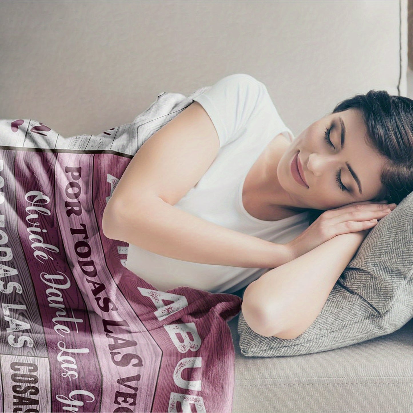 To My Dearest Grandma - An Ultra Soft Flannel Blanket for Her Sofa & TV Time | Because She Deserves the Ultimate Comfort on Her Birthday & Anniversary