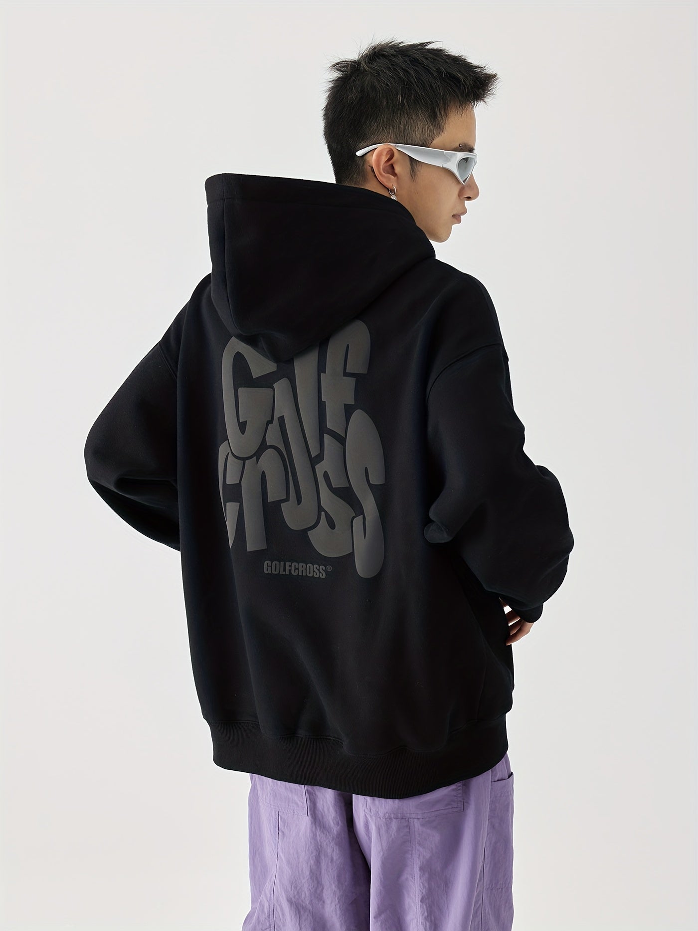 Men's Sport Streetwear Trend Hoodie - Fashion Letter Graphic Print, Casual Hooded Sweatshirt