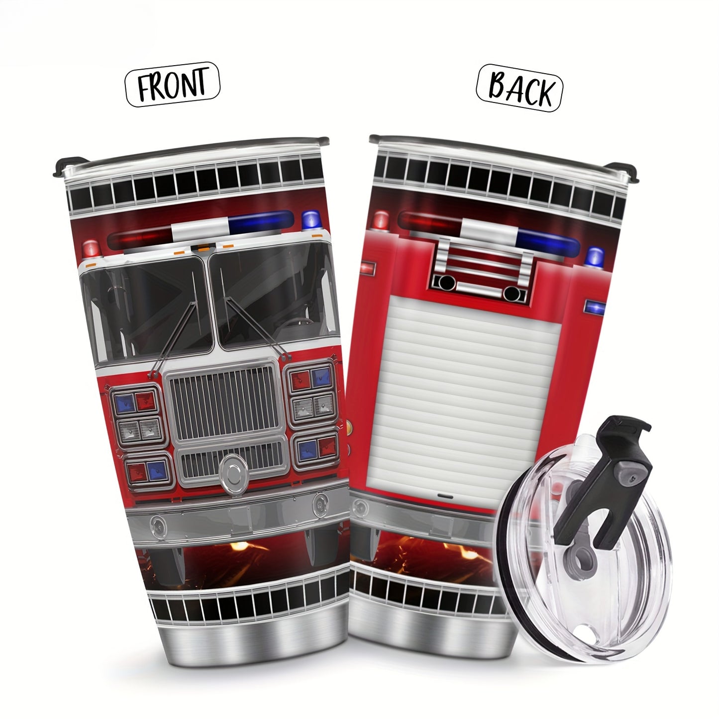 For Our Heroes Tumbler - 20oz Insulated Firefighter Travel Mug, A Badge of Honor & Daily Essential, Ultimate Gift for Firemen & Sons